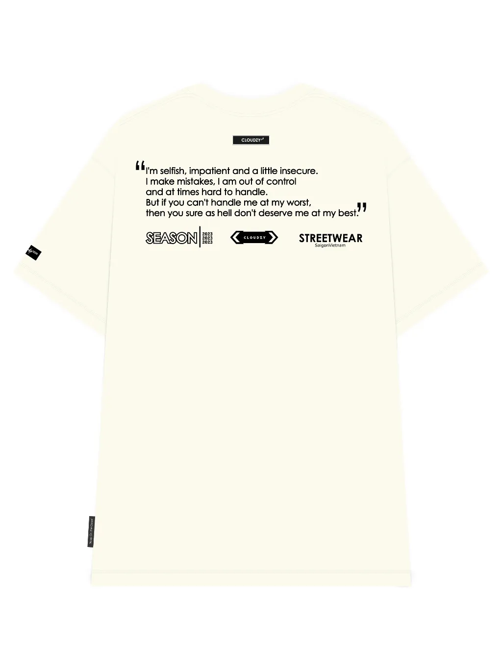 Ảnh Áo thun nữ nam unisex tay lỡ phông local brand form rộng teen cổ tròn oversize CLOUDZY BE LOVED 4