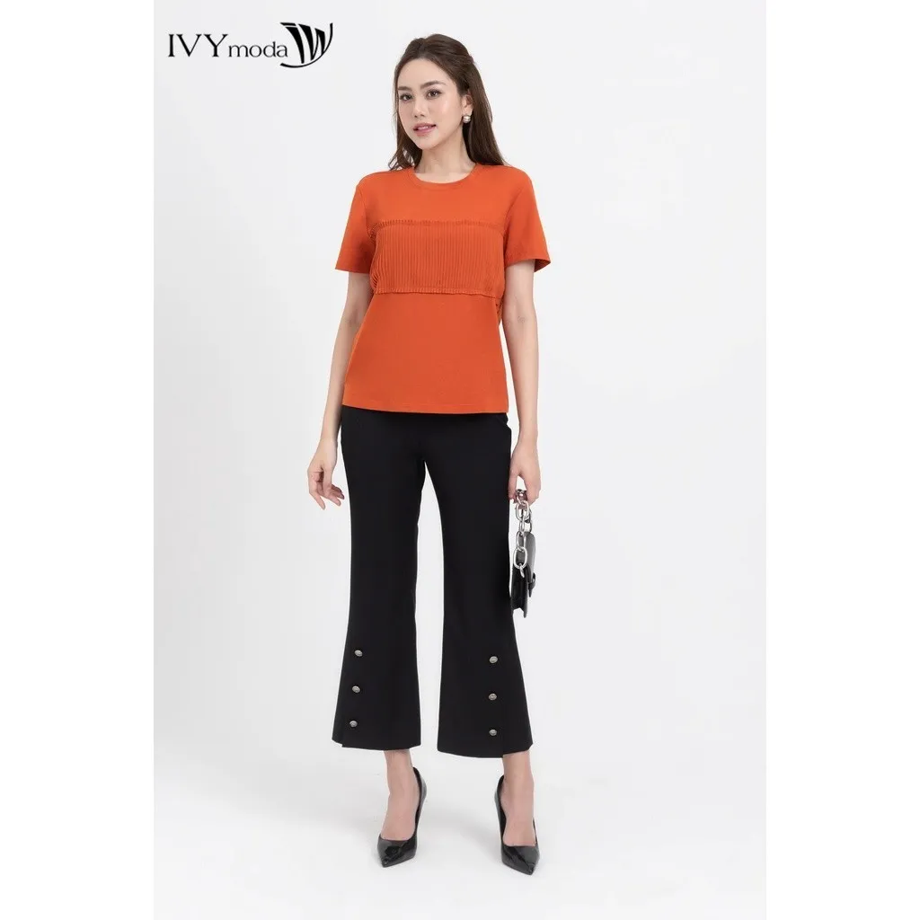 Ảnh Áo thun nữ xếp ly ngực IVY moda MS 57B9458 1