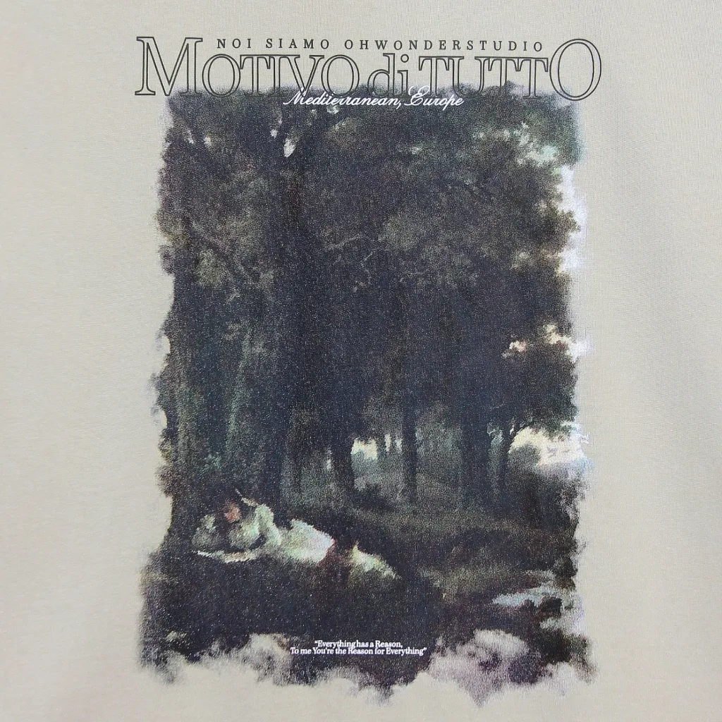 Ảnh Áo Thun Oversize Motivo di Tutto 100% Cotton Oh Wonder Studio 3