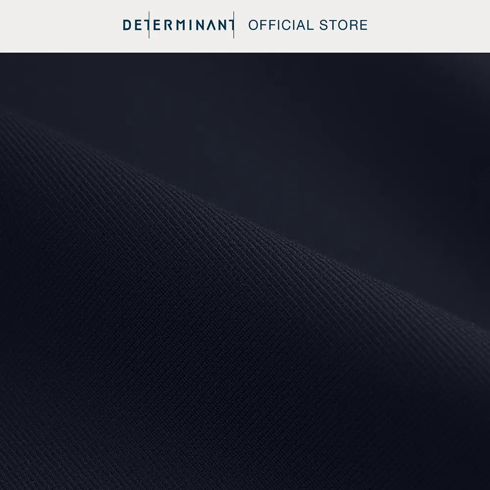 Ảnh Áo thun polo DETERMINANT thấm hút 1 chiều màu xanh Navy có viền cổ BST New Arrival SS25 P33-01 4
