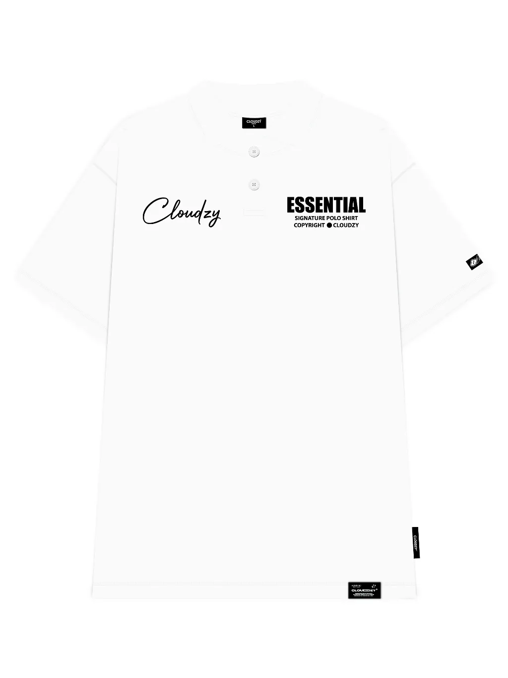Ảnh Áo thun POLO ES.SEN.TIAL CLOUDZY nam nữ phông basic cotton mềm mịn local brand unisex đẹp oversize 2