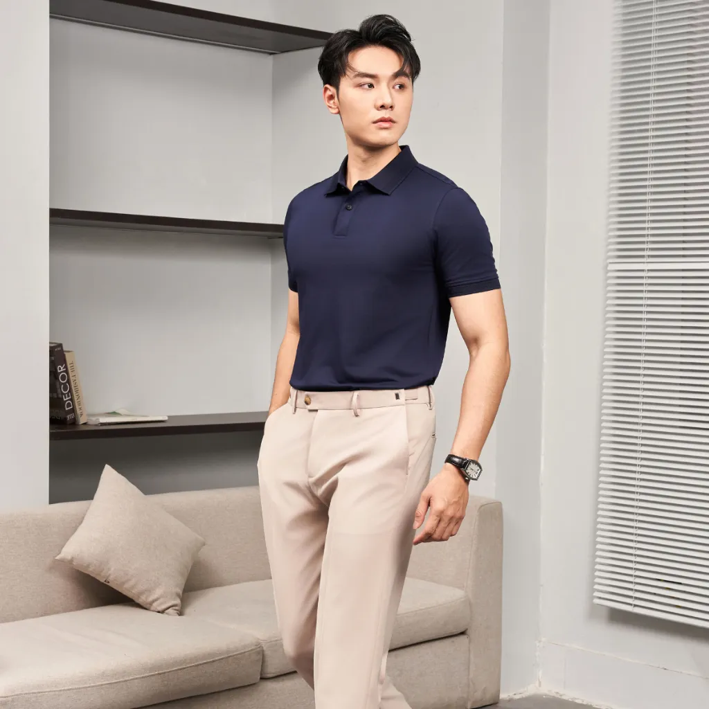 Ảnh Áo thun polo nam 360 Boutique có cổ gân trẻ trung bo tay đẹp có bigsize - POTOL516 4