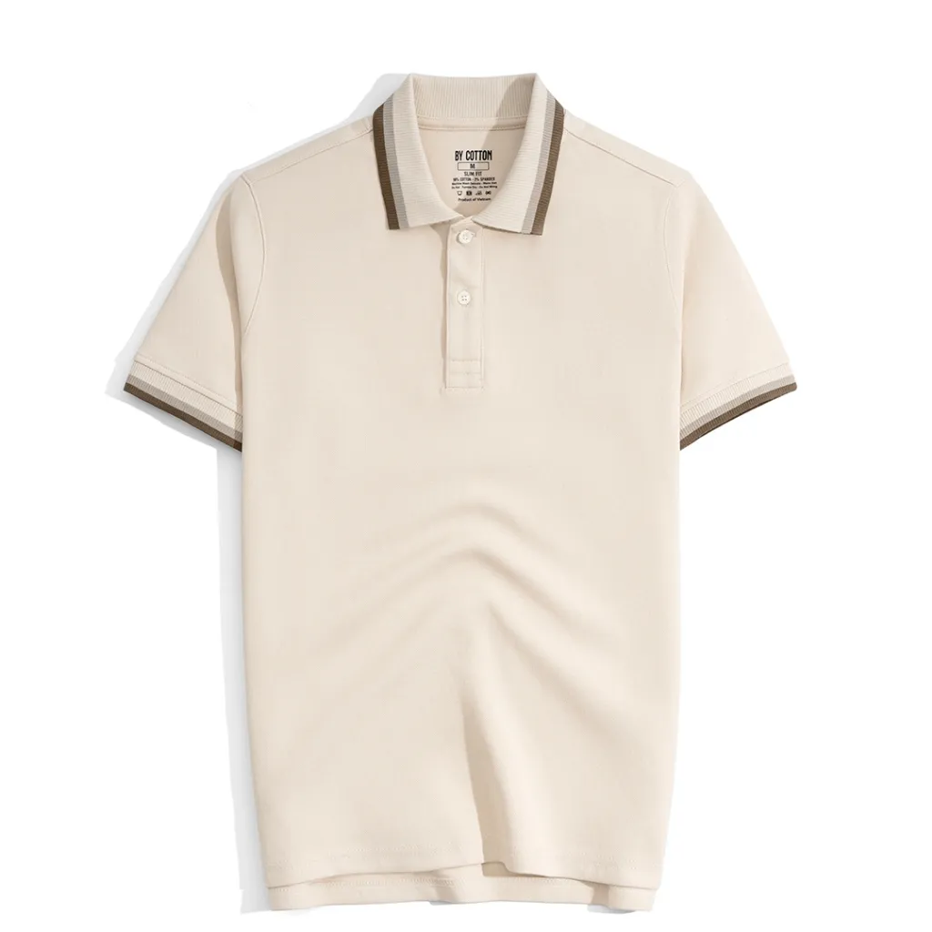 Ảnh Áo Thun Polo Nam By Cotton Cao Cấp Polo 2Layer 3 Màu - Viền Bo 4