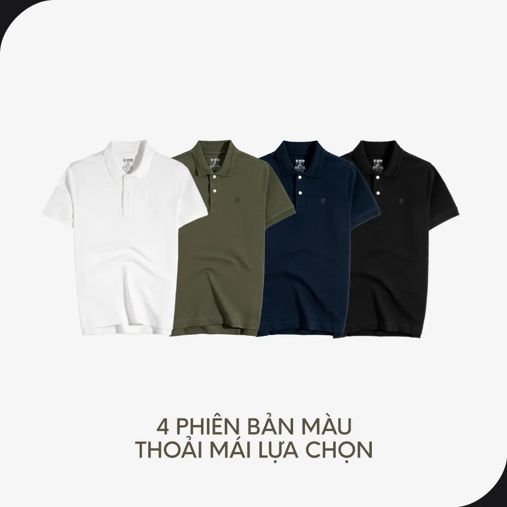 Ảnh Áo Thun Polo Nam By Cotton Cao Cấp Polo Basic Pique Ver 3 Multi Color 4
