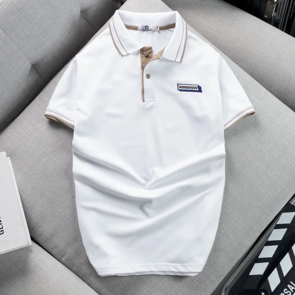 Ảnh Áo thun POLO nam cá sấu Nexx&Dee phối sọc ngang có cổ bẻ trung niên lịch lãm big size 3XL cao cấp PL08 2