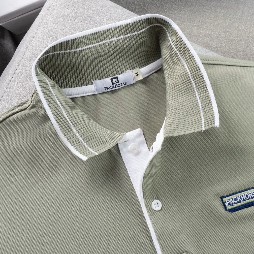 Ảnh Áo thun POLO nam cá sấu Nexx&Dee phối sọc ngang có cổ bẻ trung niên lịch lãm big size 3XL cao cấp PL08 4