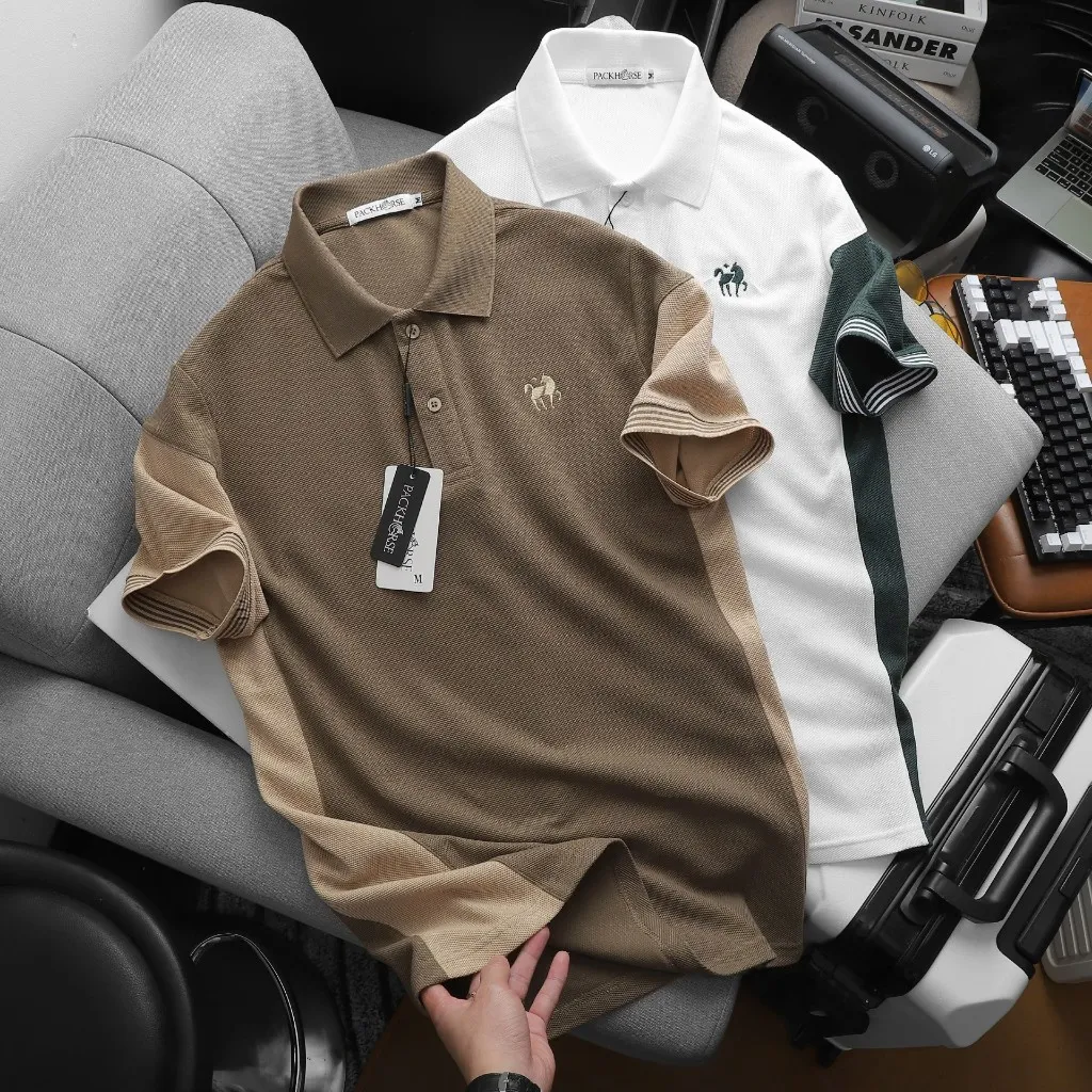 Ảnh Áo thun polo nam cá sấu có cổ bẻ sọc ngang TRẺ TRUNG big size 3xl Nexx&Dee  PL21 3