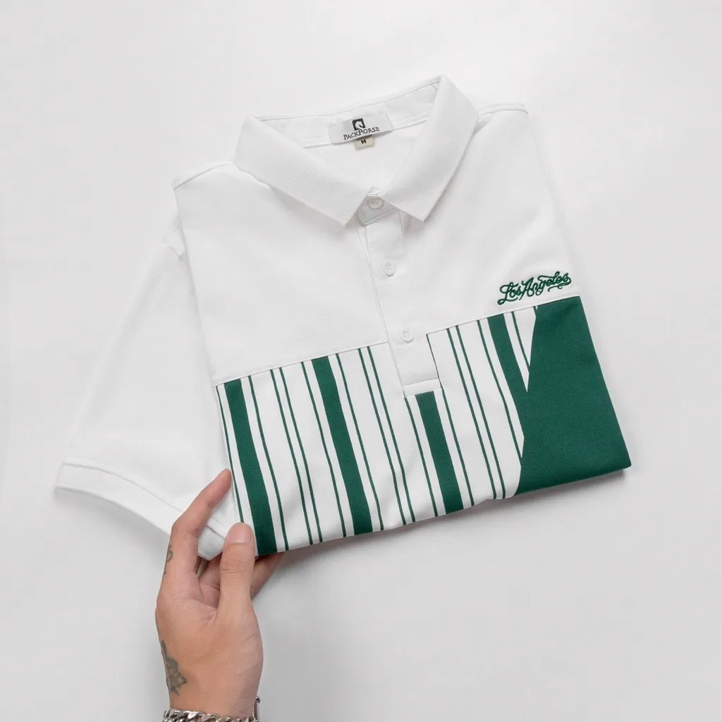 Ảnh Áo thun POLO nam cá sấu có cổ bẻ sọc ngang ngực TRẺ TRUNG big size 3xl cao cấp Nexx&Dee SN01 4