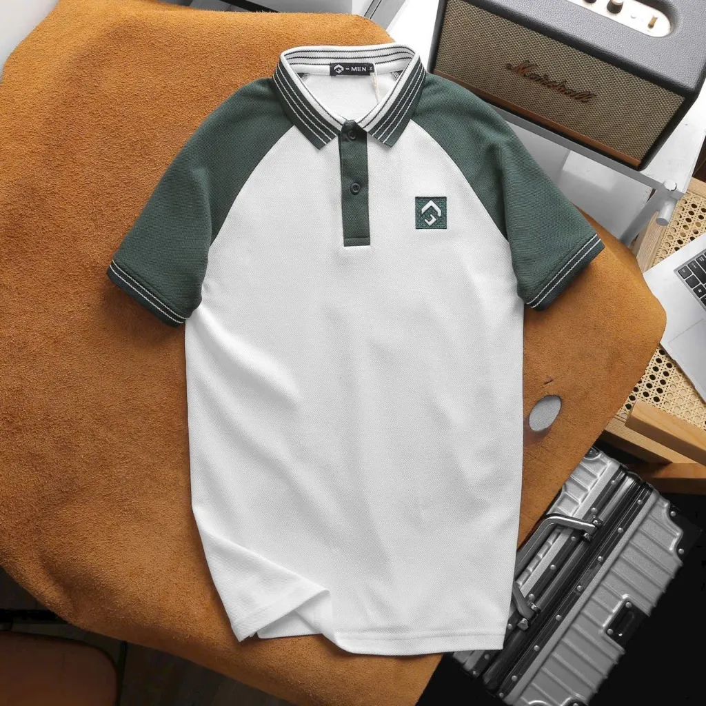 Ảnh Áo thun polo nam cá sấu  phối sọc ngang có cổ bẻ big size 3XLcao cấp Nexx&Dee PL03 4
