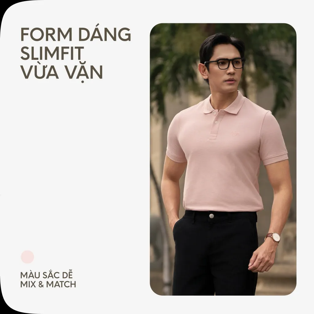 Ảnh Áo Thun Polo Nam Cao Cấp Basic Cool Pique Ver 2 Multi Color By Cotton 3