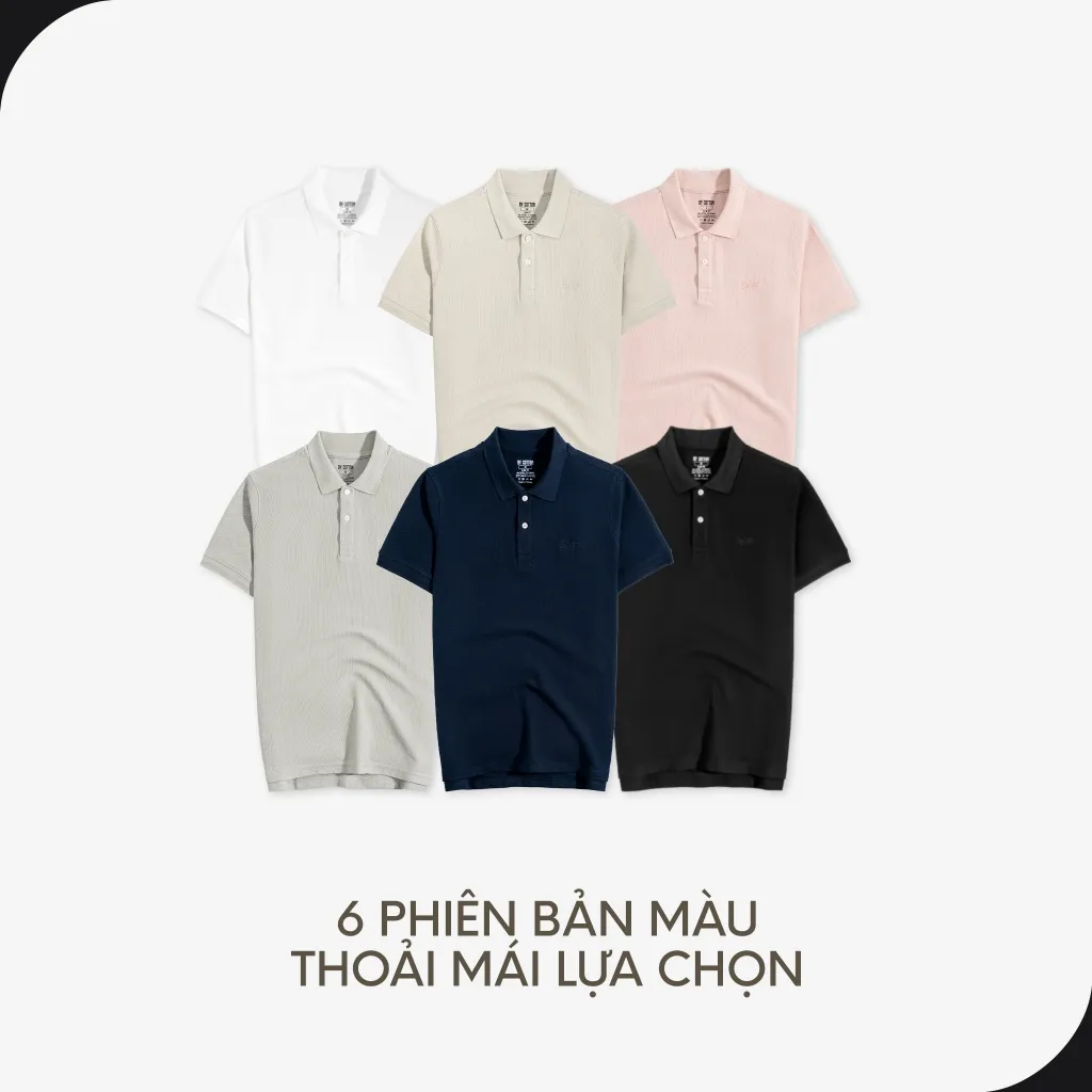 Ảnh Áo Thun Polo Nam Cao Cấp Basic Cool Pique Ver 2 Multi Color By Cotton 4