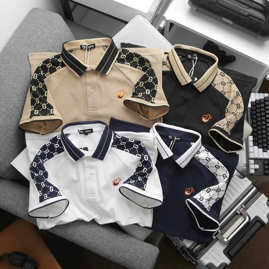 Ảnh Áo thun POLO nam chấm bi phối hoạ tiết có cổ bẻ trẻ trung lịch lãm big size 3XL Nexx&Dee CB21 2