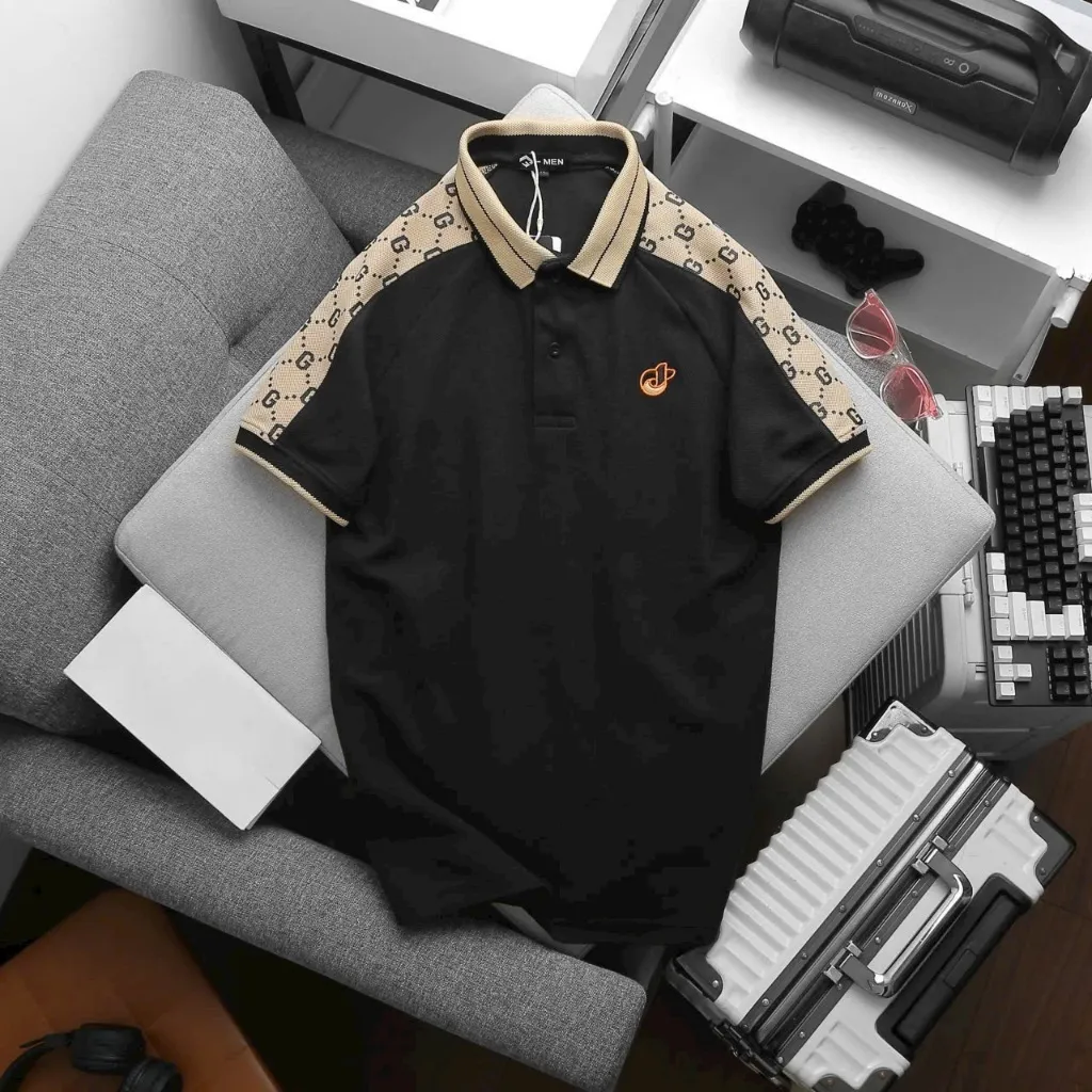 Ảnh Áo thun POLO nam chấm bi phối hoạ tiết có cổ bẻ trẻ trung lịch lãm big size 3XL Nexx&Dee CB21 4