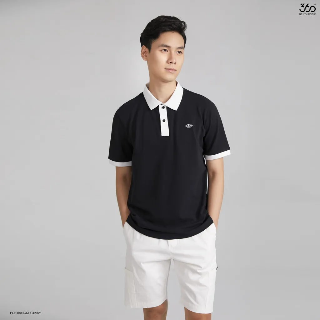 Ảnh Áo Thun Polo Nam Form Rộng Tay Ngắn Vải Sợi Ngô Chính Hãng 660 Boutique - POHTK330 3
