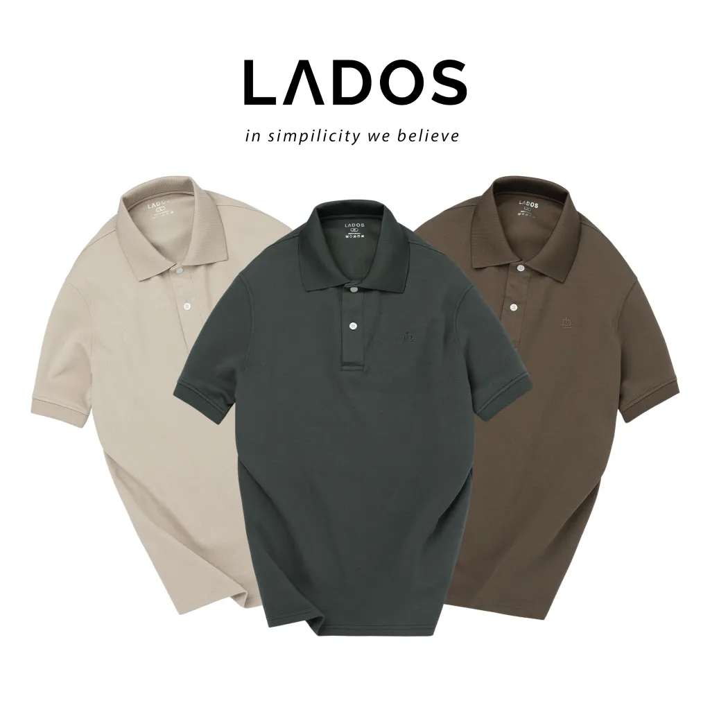 Ảnh Áo Thun Polo Nam Ngắn Tay Dòng Cao Cấp LADOS-9156 Vải Cá Sấu Interlock Form Regular Fit Sang Trọng, Lịch Lãm 1