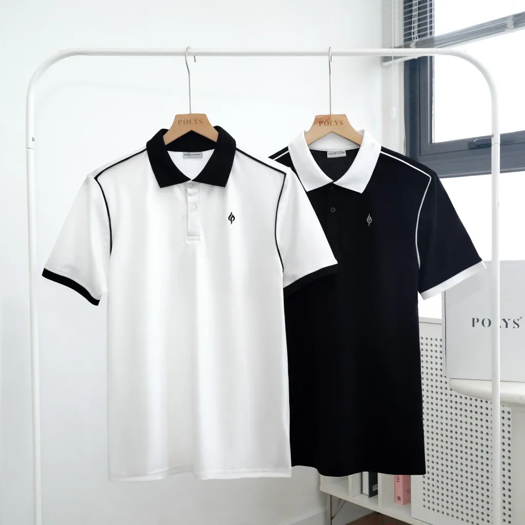 Ảnh Áo thun polo nam POLYS Fullbox, vải TC SYNEX 4 chiều, thoáng khí, thấm hút. Áo polo tay ngắn DIAZEL 1
