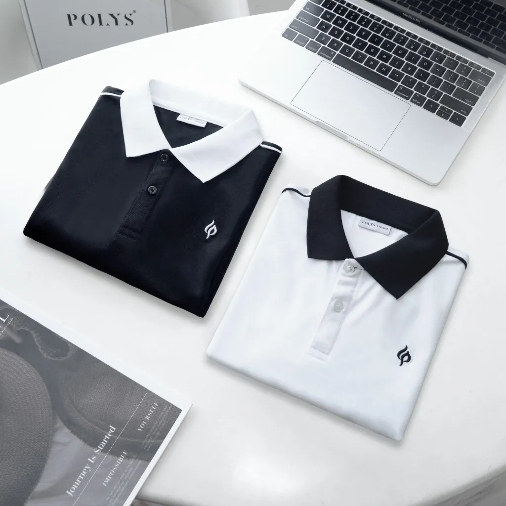 Ảnh Áo thun polo nam POLYS Fullbox, vải TC SYNEX 4 chiều, thoáng khí, thấm hút. Áo polo tay ngắn DIAZEL 2