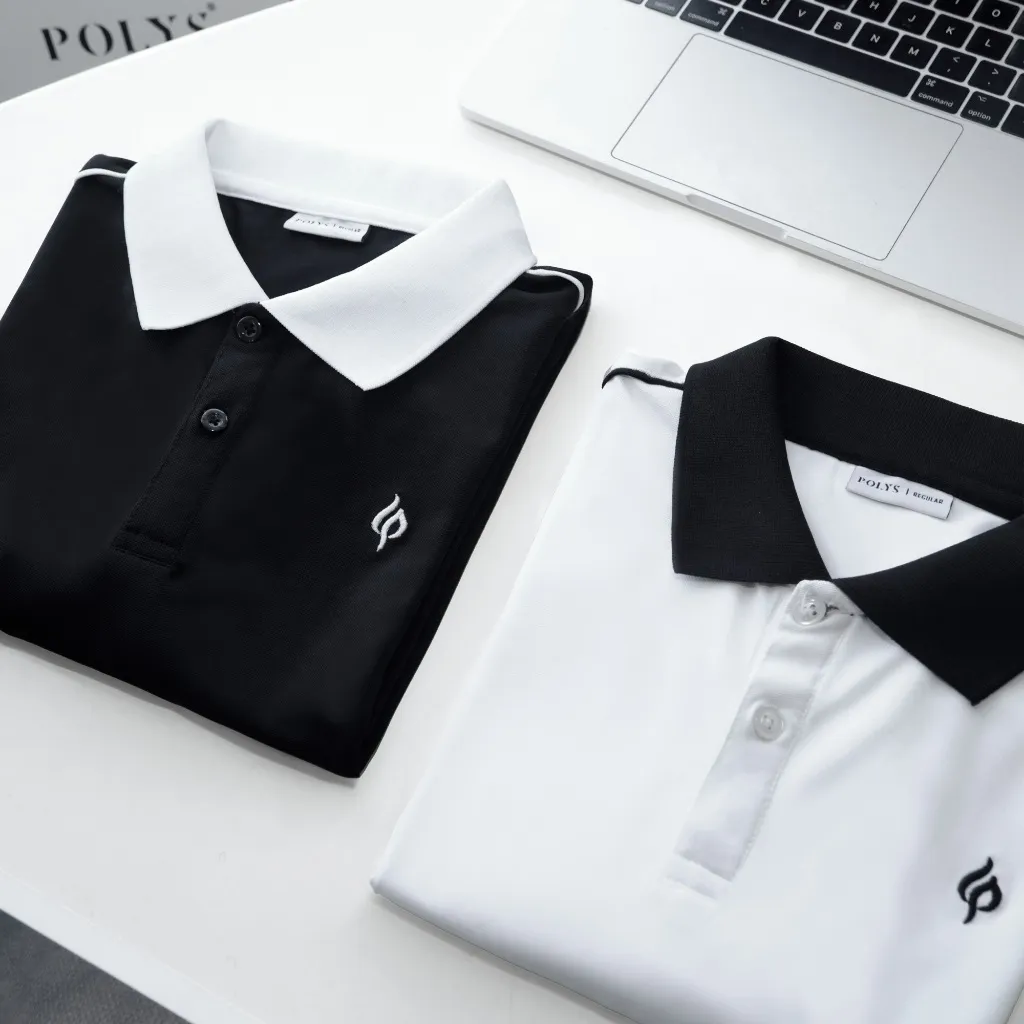 Ảnh Áo thun polo nam POLYS Fullbox, vải TC SYNEX 4 chiều, thoáng khí, thấm hút. Áo polo tay ngắn DIAZEL 3
