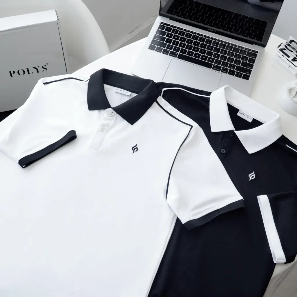 Ảnh Áo thun polo nam POLYS Fullbox, vải TC SYNEX 4 chiều, thoáng khí, thấm hút. Áo polo tay ngắn DIAZEL 4