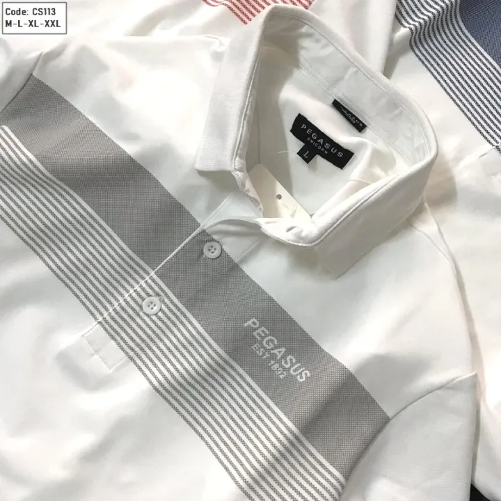 Ảnh Áo thun polo nam thể thao có cổ bẻ phối sọc ngang trẻ trung niên chất liệu cá sấu thoáng mát cao cấp Nexx&Dee NS027 1