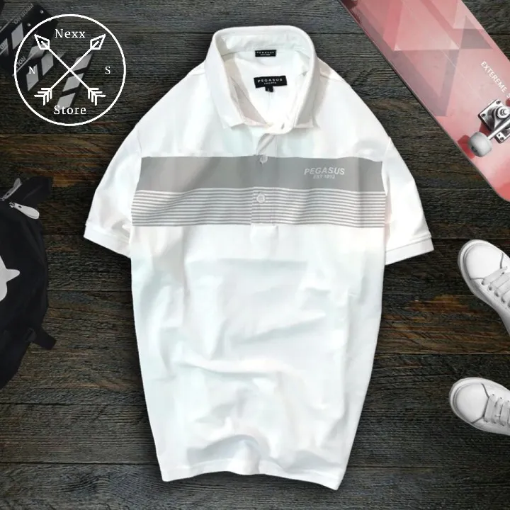 Ảnh Áo thun polo nam thể thao có cổ bẻ phối sọc ngang trẻ trung niên chất liệu cá sấu thoáng mát cao cấp Nexx&Dee NS027 2