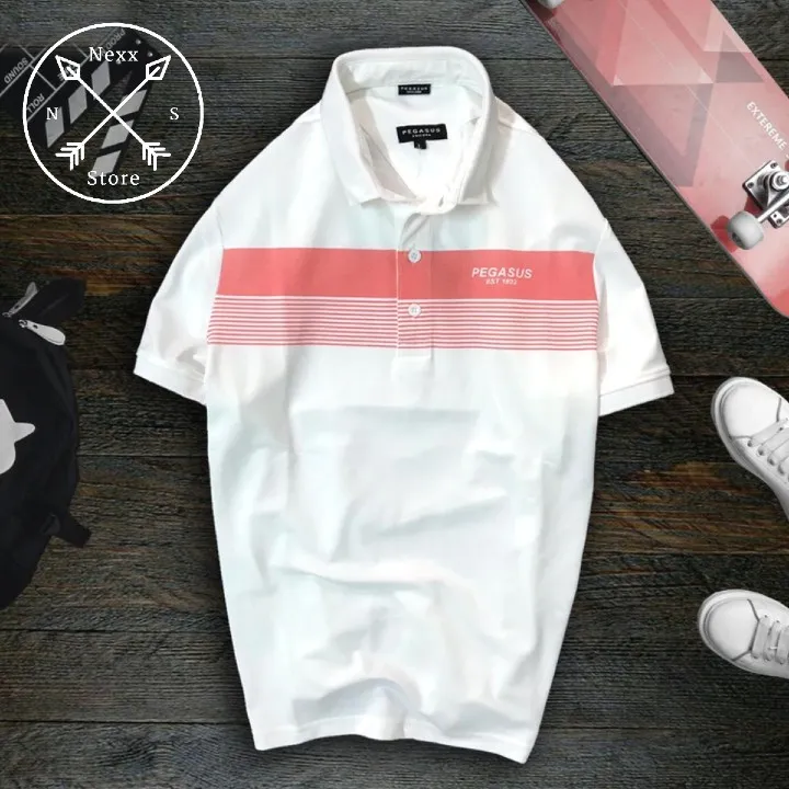 Ảnh Áo thun polo nam thể thao có cổ bẻ phối sọc ngang trẻ trung niên chất liệu cá sấu thoáng mát cao cấp Nexx&Dee NS027 3