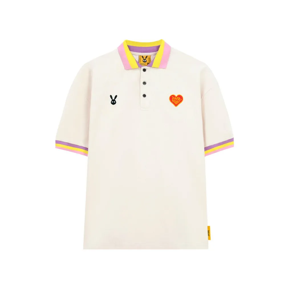 Ảnh Áo Thun Polo Unisex Bad Rabbit - Stripe Rabbit Polo - Local Brand Chính Hãng 3
