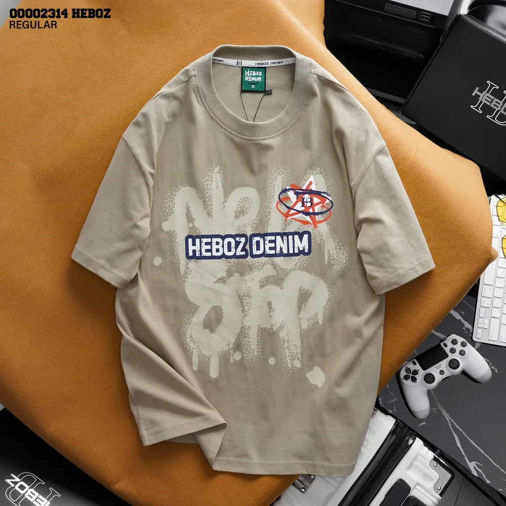 Ảnh Áo thun print star Heboz 3M, áo thun nam chất vải co giãn - 00002314 3