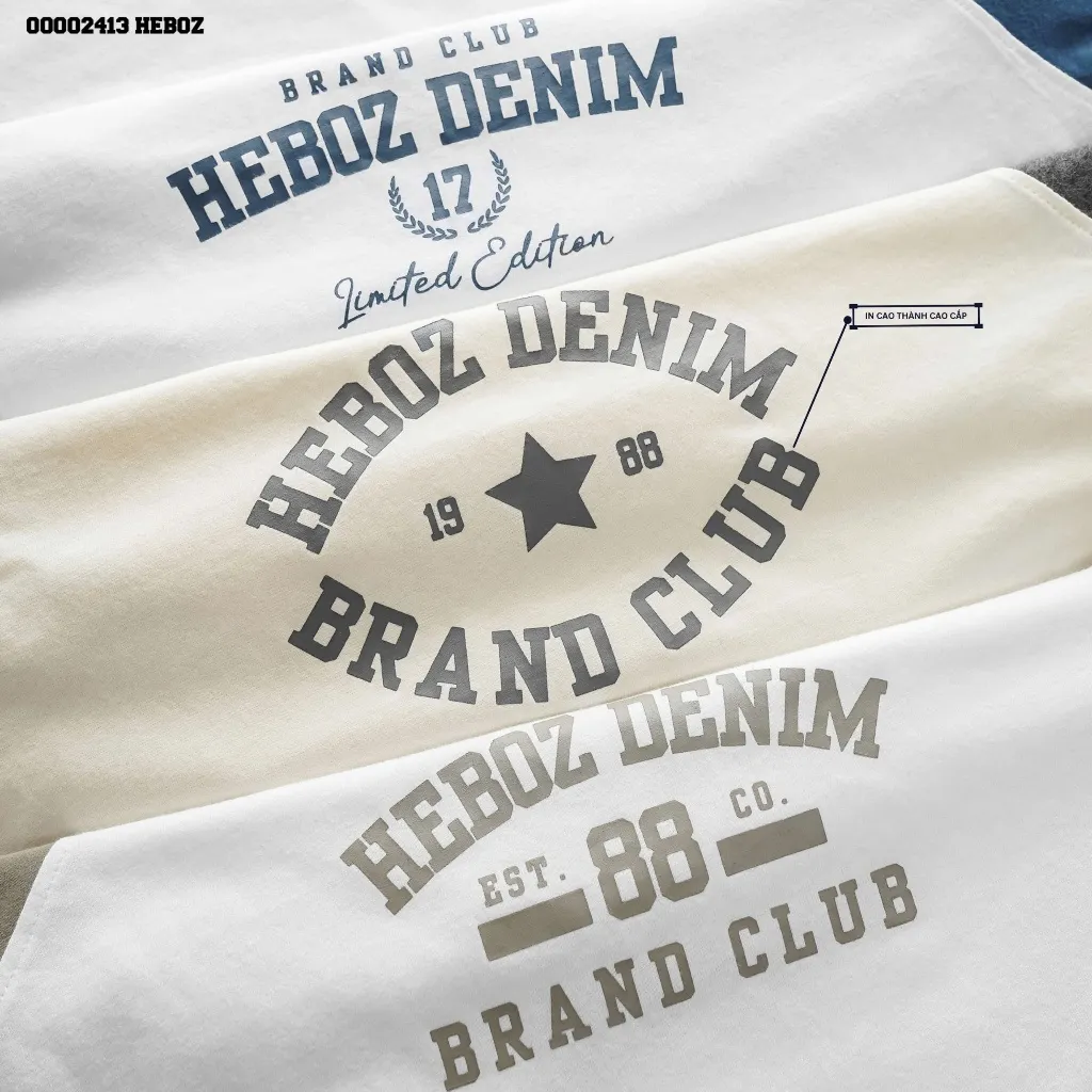 Ảnh Áo thun raglan Club Heboz 3M, áo thun phối basic dành cho nam nhiều màu - 00002413 4