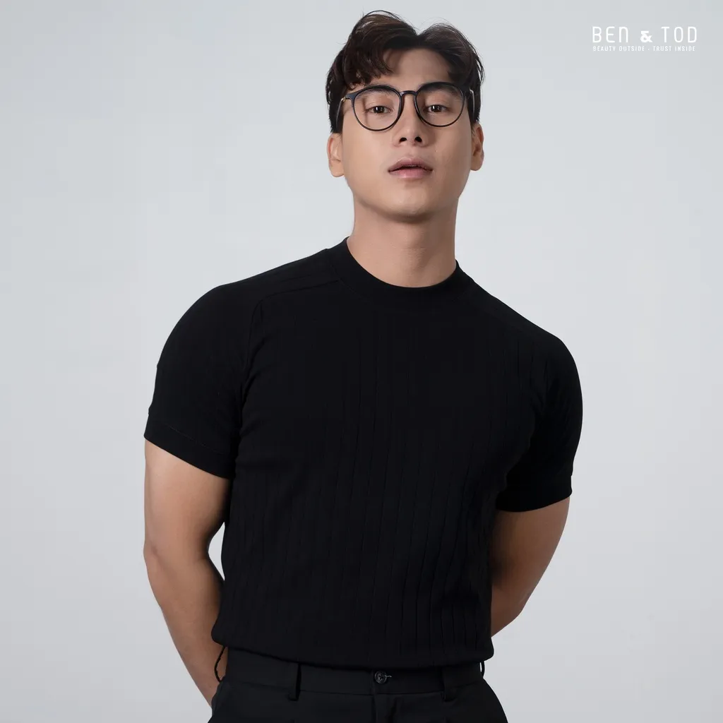 Ảnh Áo thun RAGLAN cổ tròn form BODY BEN & TOD 20219 vải cotton, mềm mịn, co giãn, nam tính 2