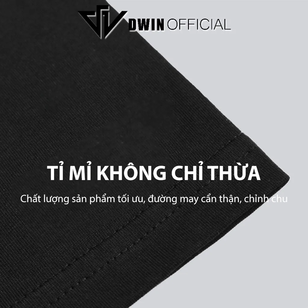 Ảnh Áo thun raglan nam nữ DWIN phông tay lỡ cotton unisex oversize form rộng basic local brand tshirt 3