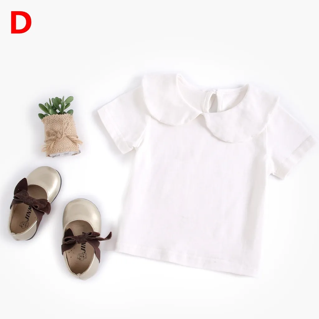 Ảnh Áo thun SANLUTOZ tay dài bo phồng màu trắng bằng cotton cho bé sơ sinh 4