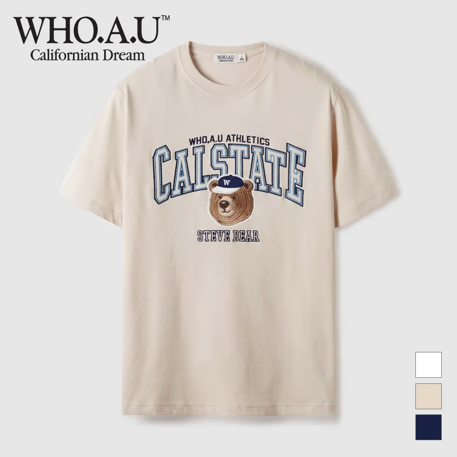 Ảnh Áo Thun Steve Campus Patch T-shirt Unisex Style | WHRPE2492U / WHRPE3792U 3