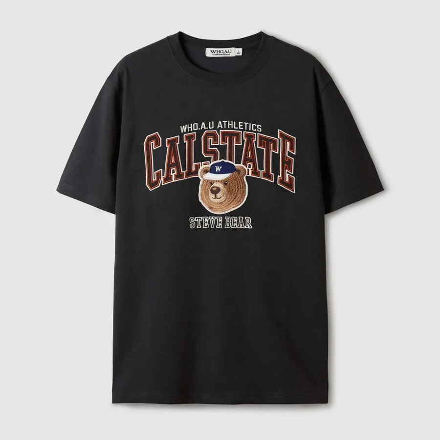 Ảnh Áo Thun Steve Campus Patch T-shirt Unisex Style | WHRPE2492U / WHRPE3792U 4
