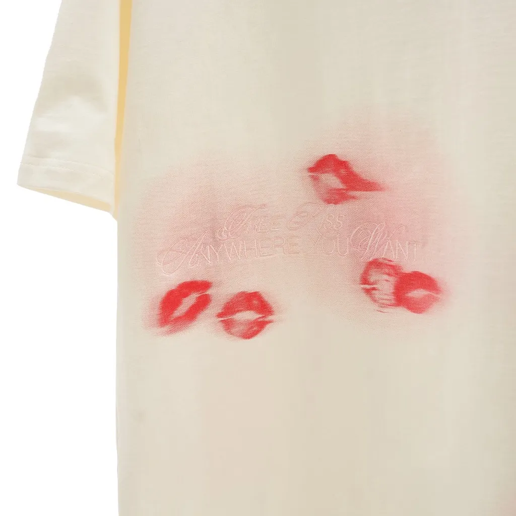 Ảnh Áo Thun Tay Lỡ Unisex SIP ON YOUR LIPS TEE Màu Tan 100% Cotton - HADES Brand Chính Hãng 2