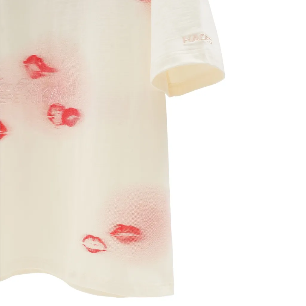 Ảnh Áo Thun Tay Lỡ Unisex SIP ON YOUR LIPS TEE Màu Tan 100% Cotton - HADES Brand Chính Hãng 3