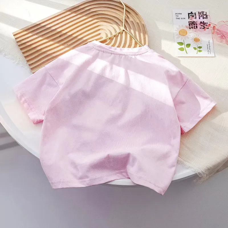 Ảnh Áo Thun Tay Ngắn Họa Tiết Hình Vẽ Cho Bé Gái 1-11 Tuổi MINTSCLOSET Quảng Châu - AR8425 3
