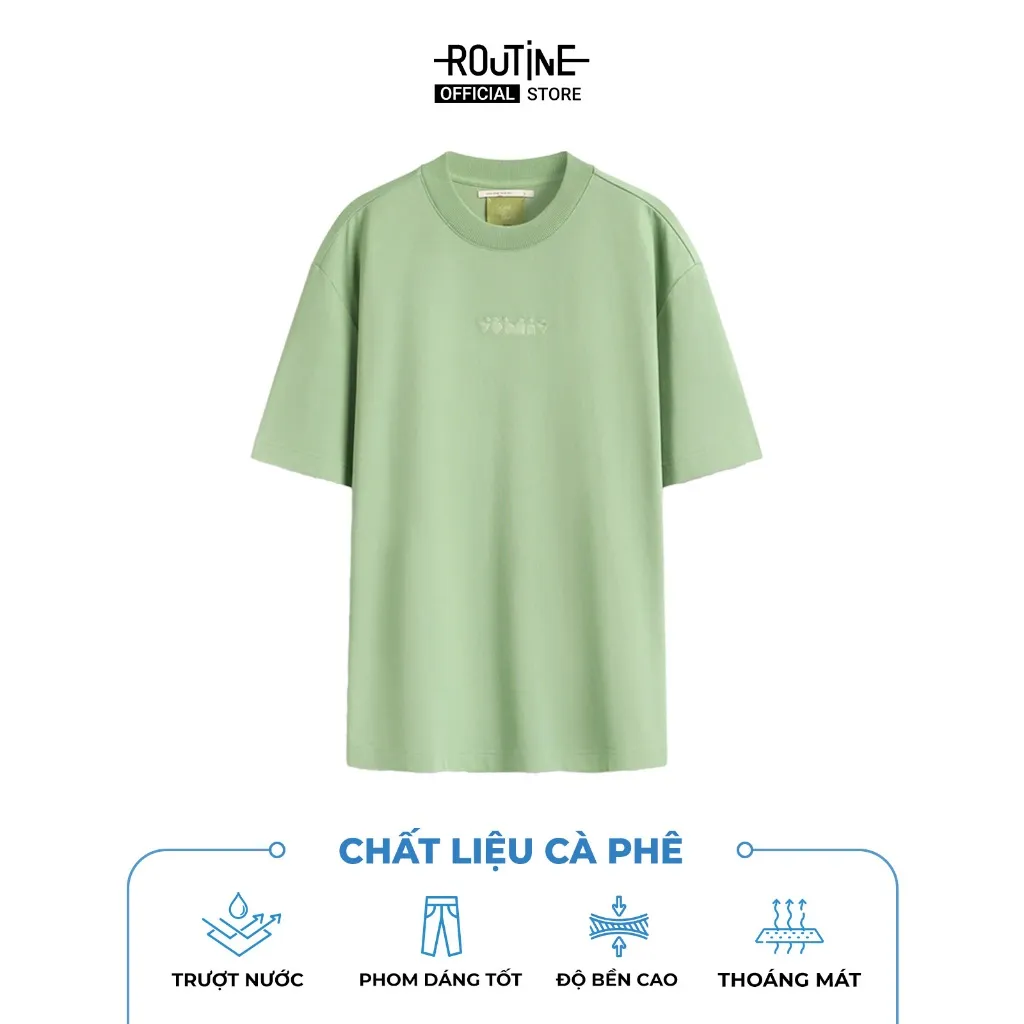 Ảnh Áo Thun Tay Ngắn Vải S.Café Thêu Icon Form Loose - Routine 10S25TSS008 3