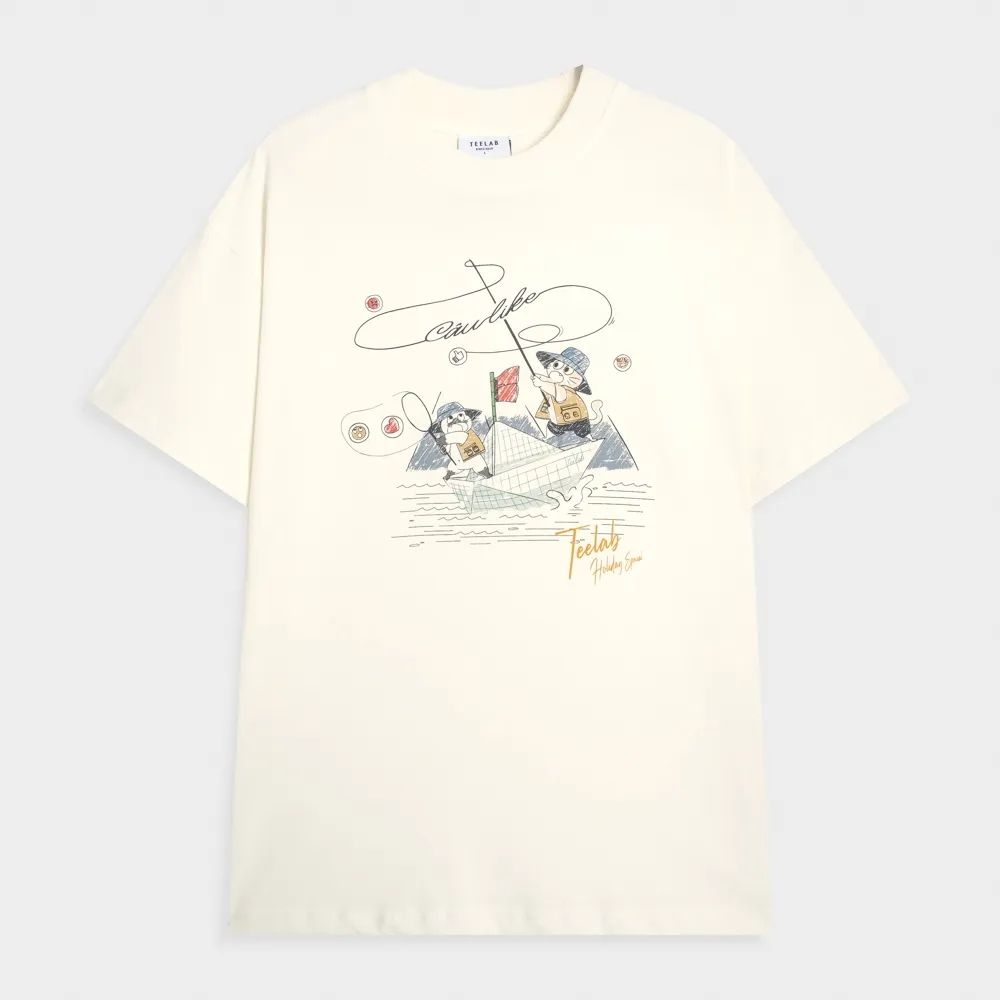 Ảnh Áo Thun Teelab  "Câu like" Tshirt Unisex Form Oversize Local Brand TS239 4