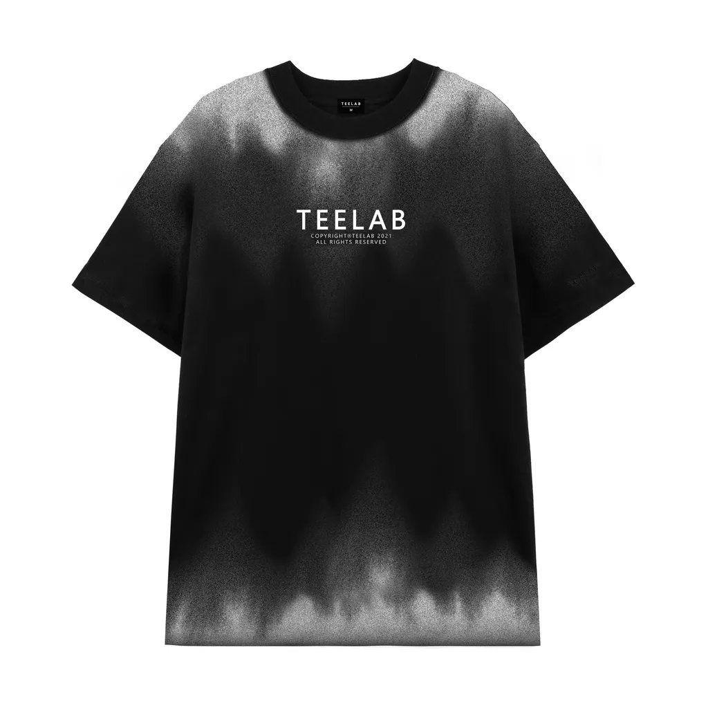 Ảnh Áo Thun Teelab Grey Trame Unisex Form Oversize Local Brand Tshirt TS049 1