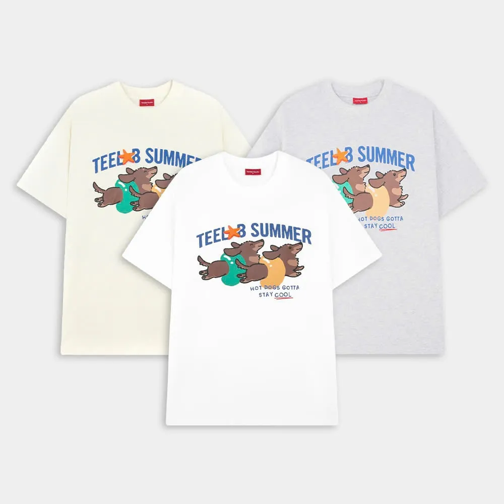 Ảnh Áo Thun Teelab Hot Dogs Form Rộng In Lụa 3 Màu Hot Trend Local Brand Unisex TS323 1