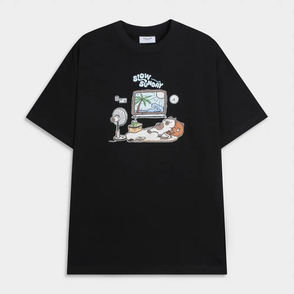 Ảnh Áo Thun Teelab Slow Sunday T-Shirt Unisex Form Oversize Local Brand TS270 1