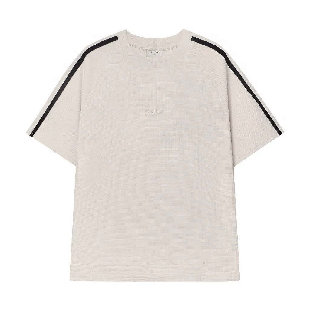 Ảnh Áo Thun Teelab Stripe Lines Shoulder Tshirt Unisex Form Oversize Local Brand TS166 3