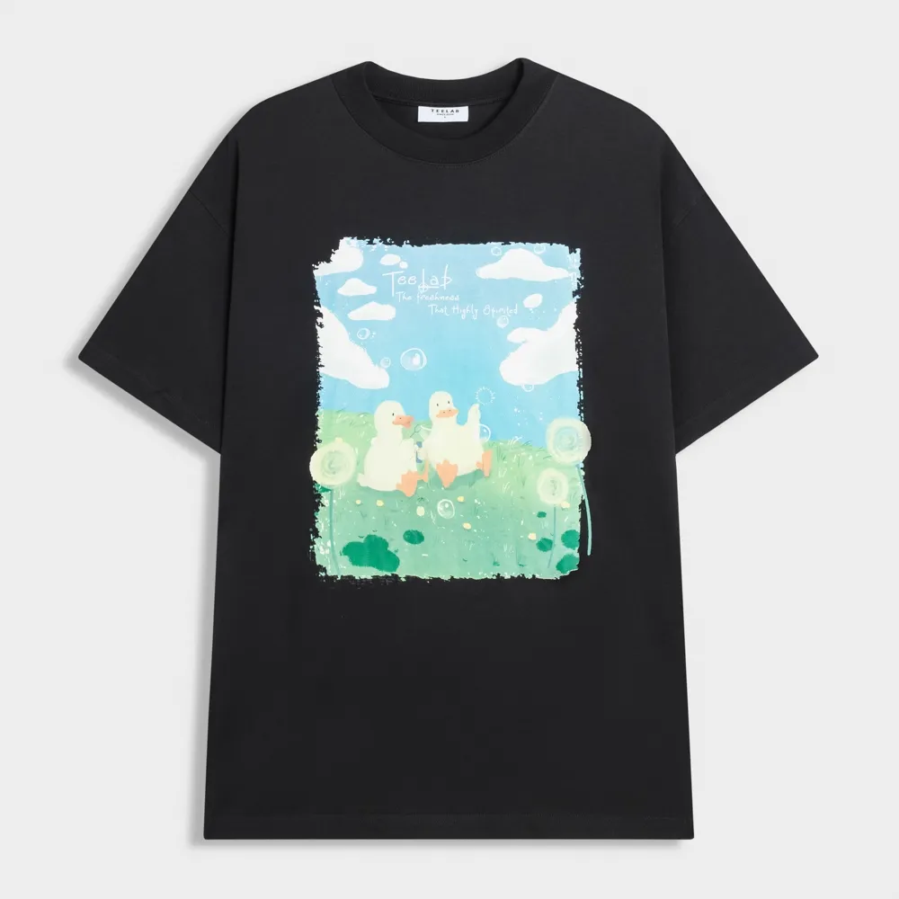 Ảnh Áo Thun Teelab Summer Fresh Cotton 100% Unisex Form Oversize Local Brand TS282 4