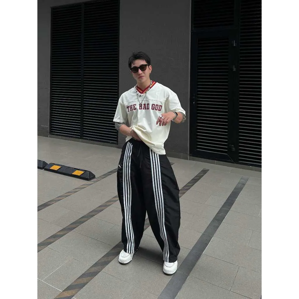 Ảnh Áo Thun The Bad God Rascal cổ V thời trang nam nữ cotton thoáng mát 3