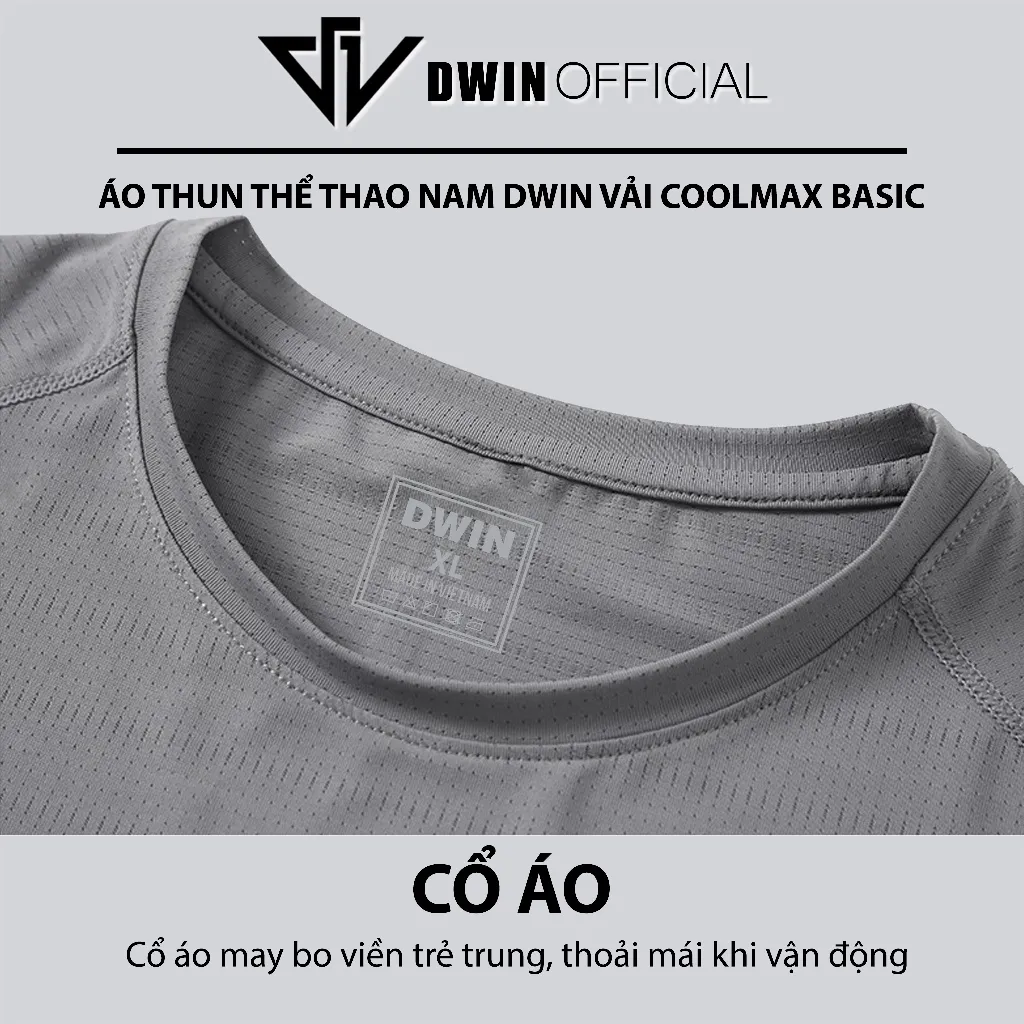Đánh Giá Áo Thun Thể Thao Nam DWIN Basic Coolmax Co Dãn 4 Chiều