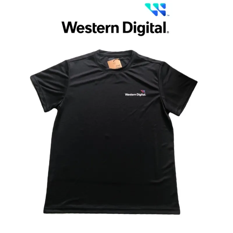 Ảnh Áo thun thể thao nam năng động co dãn thoáng khí Promax màu đen logo Western Digital 1