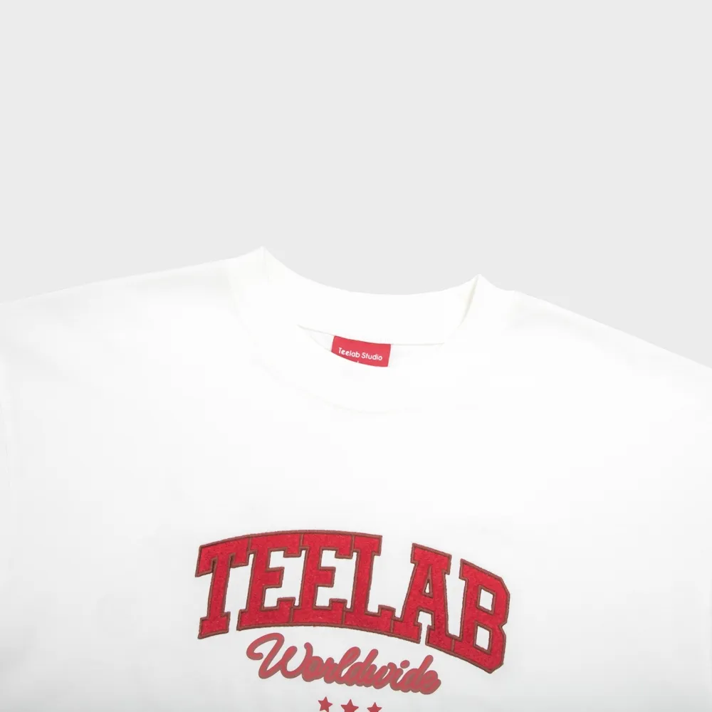Ảnh Áo Thun Thêu Teelab Basic Logo Form Rộng 8 Màu Hot Trend Unisex Local Brand TS324 4