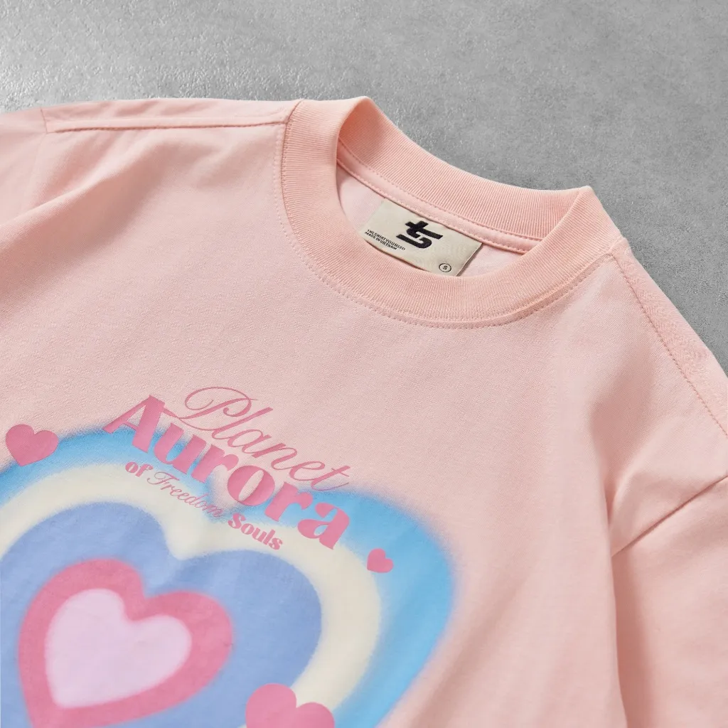 Ảnh Áo Thun Trái Tim Hào Quang - Brand TSUN Chính Hãng - Aurora Tee - Unisex 3