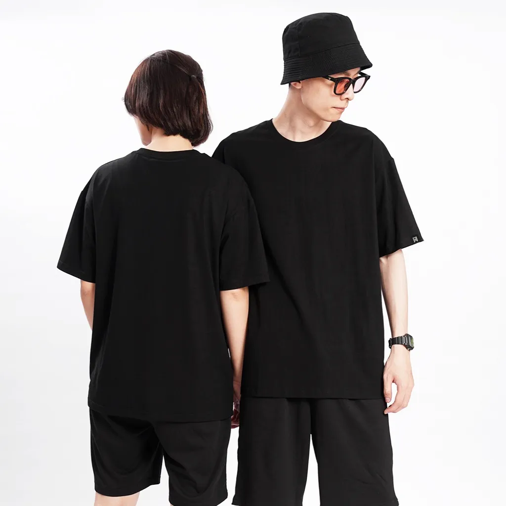 Ảnh Áo Thun Trơn Basic NEWSEVEN form oversize tay lỡ nhiều màu SPATT 3